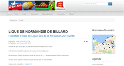 Desktop Screenshot of billardnormandie.fr