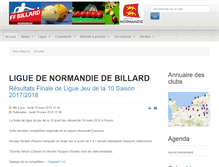 Tablet Screenshot of billardnormandie.fr